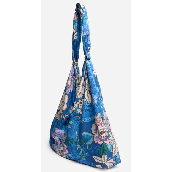 Johnny Was Floral Blue Dove Bag NWT - Picture 3 of 11